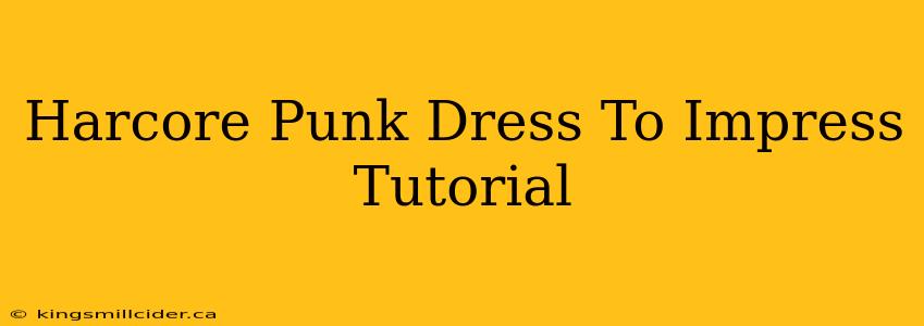 Harcore Punk Dress To Impress Tutorial