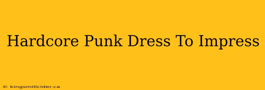 Hardcore Punk Dress To Impress