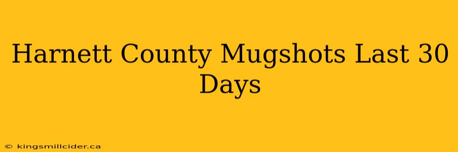 Harnett County Mugshots Last 30 Days