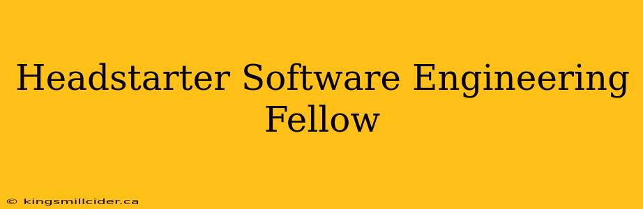 Headstarter Software Engineering Fellow