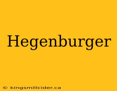 Hegenburger