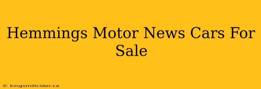 Hemmings Motor News Cars For Sale