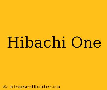 Hibachi One