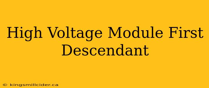 High Voltage Module First Descendant