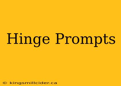 Hinge Prompts