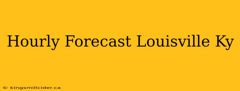 Hourly Forecast Louisville Ky