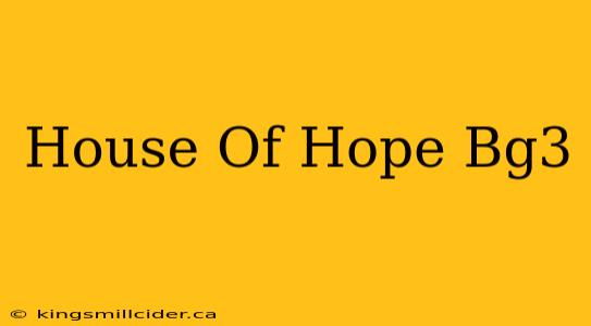 House Of Hope Bg3