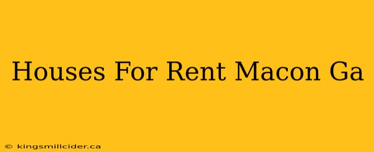 Houses For Rent Macon Ga