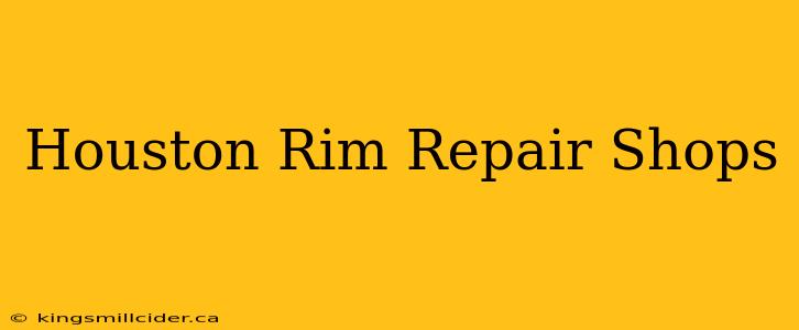 Houston Rim Repair Shops