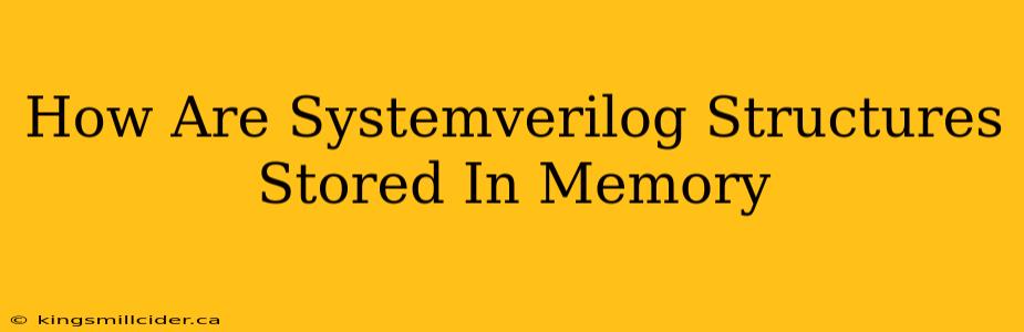 How Are Systemverilog Structures Stored In Memory