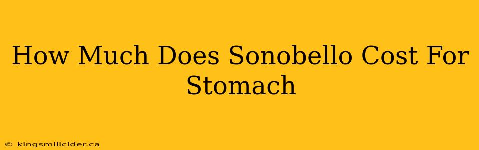 How Much Does Sonobello Cost For Stomach