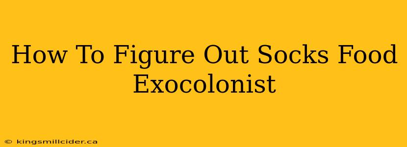 How To Figure Out Socks Food Exocolonist