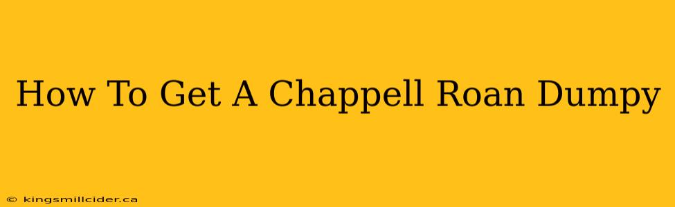 How To Get A Chappell Roan Dumpy