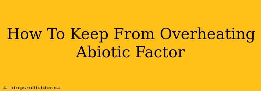 How To Keep From Overheating Abiotic Factor