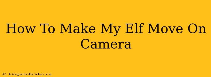 How To Make My Elf Move On Camera