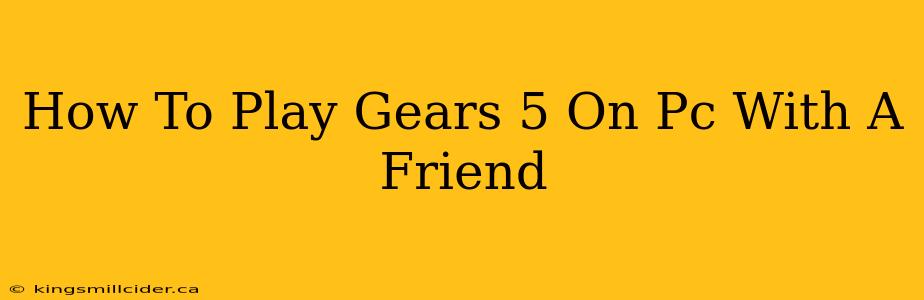 How To Play Gears 5 On Pc With A Friend