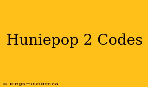 Huniepop 2 Codes