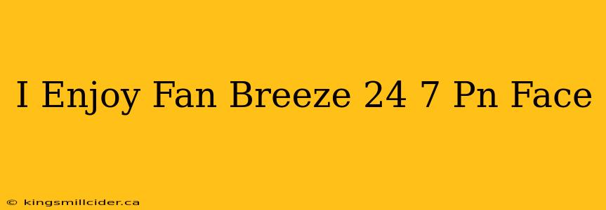 I Enjoy Fan Breeze 24 7 Pn Face