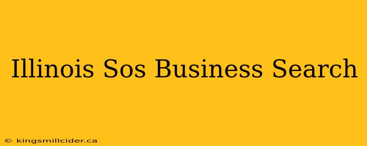 Illinois Sos Business Search