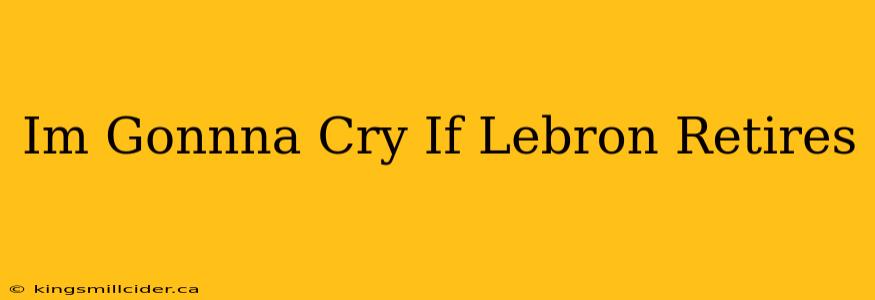 Im Gonnna Cry If Lebron Retires