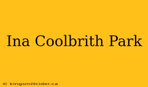 Ina Coolbrith Park