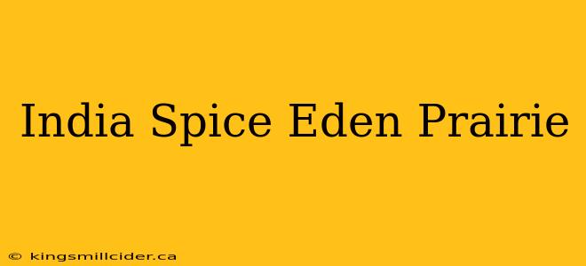 India Spice Eden Prairie