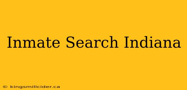 Inmate Search Indiana