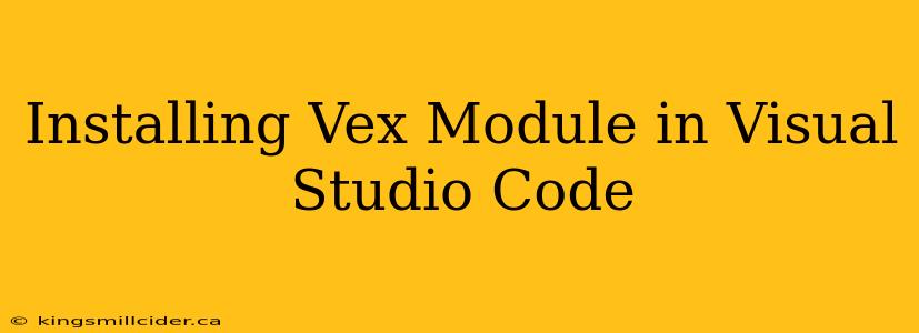 Installing Vex Module in Visual Studio Code