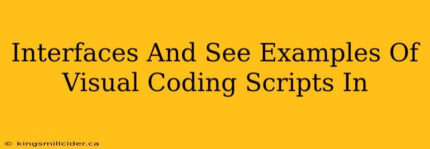 Interfaces And See Examples Of Visual Coding Scripts In