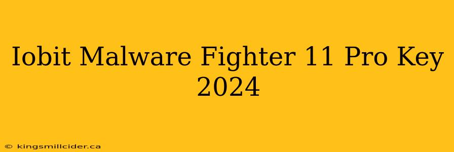 Iobit Malware Fighter 11 Pro Key 2024