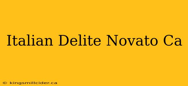 Italian Delite Novato Ca