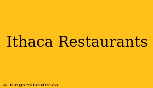 Ithaca Restaurants