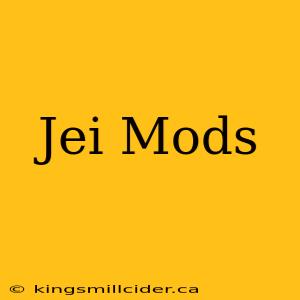 Jei Mods