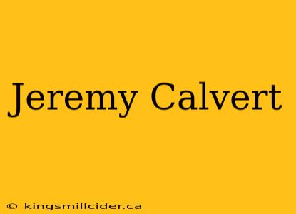 Jeremy Calvert