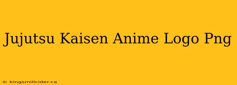 Jujutsu Kaisen Anime Logo Png