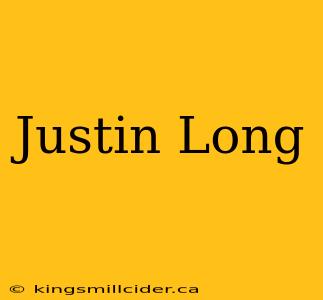 Justin Long