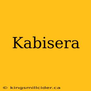 Kabisera