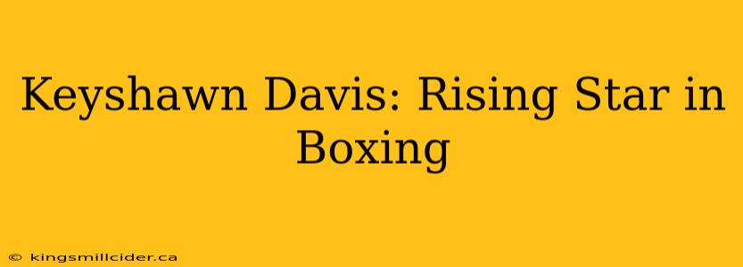 Keyshawn Davis: Rising Star in Boxing