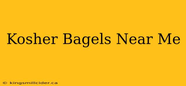 Kosher Bagels Near Me