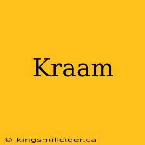 Kraam