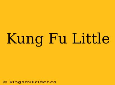 Kung Fu Little