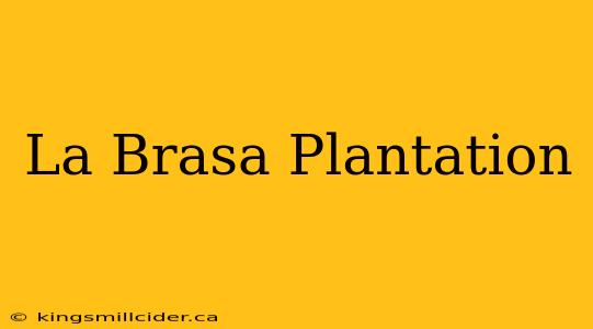 La Brasa Plantation