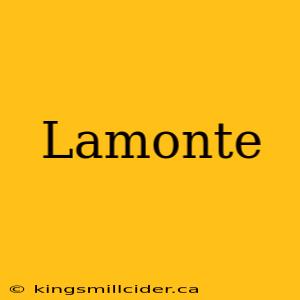 Lamonte