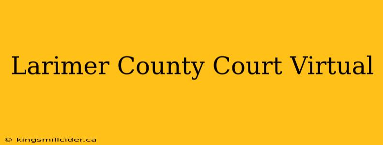 Larimer County Court Virtual