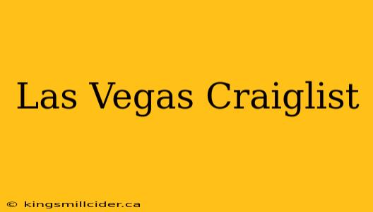 Las Vegas Craiglist