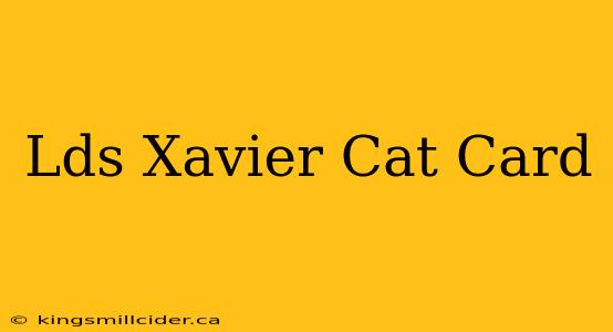 Lds Xavier Cat Card