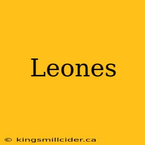 Leones