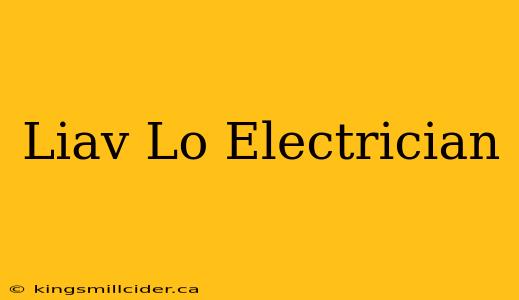 Liav Lo Electrician