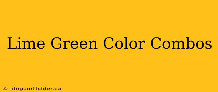 Lime Green Color Combos