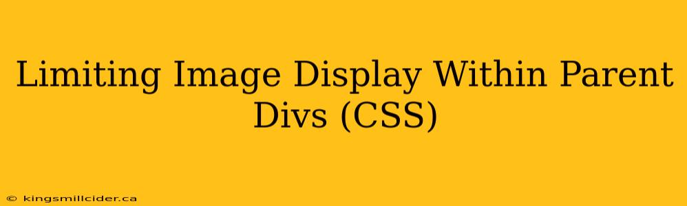 Limiting Image Display Within Parent Divs (CSS)
